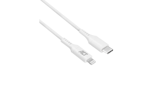 ACT AC3015 Lightning-kabel 2 m Wit