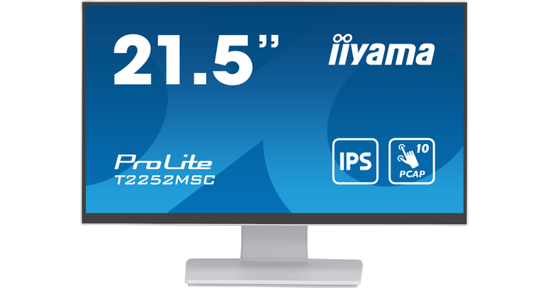 iiyama ProLite computer monitor 54,6 cm (21.5") 1920 x 1080 Pixels Full HD LCD Touchscreen Tafel Wit