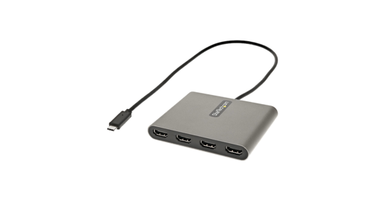 Startech USB C naar 4 HDMI Adapter - Externe Video & Grafische Kaart - USB Type-C naar Quad HDMI Display Adapter Dongle - 1080p 60Hz - Multi Monitor Video Converter - Enkel Windows