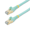 Startech 0,5m aqua Cat6a Ethernet netwerkkabel shielded (STP) Cat6a patchkabel Cat 6a