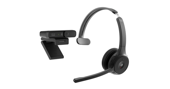 Cisco BUN-721+CAMD-C-WW hoofdtelefoon/headset Draadloos Hoofdband Kantoor/callcenter Bluetooth Oplaadhouder Zwart