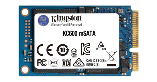 Kingston KC600 mSATA 256 GB SATA III 3D TLC