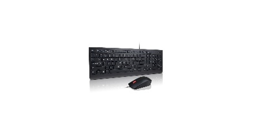 Lenovo 4X30L79886 toetsenbord Inclusief muis USB AZERTY Frans Zwart