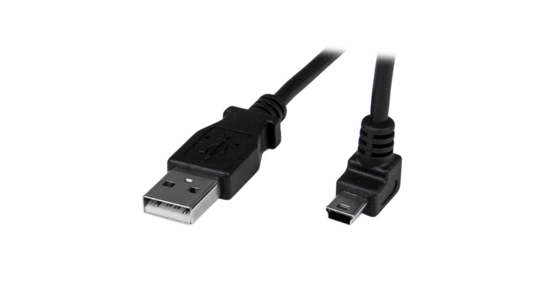 Startech 1 m mini USB-kabel A-naar-mini-B met opwaartse hoek