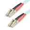 Startech 1m LC/UPC naar LC/UPC OM3 Multimode Glasvezel Netwerkkabel, Full Duplex 50/125µm Zipcord Fiber, 100G Netwerken, LOMMF/VCSEL, <0.3dB Low Insertion Loss, LSZH Fiber Optic Patch Kabel