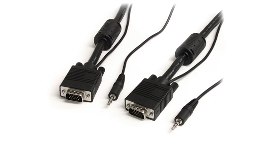 Startech 5m Coax Hoge Resolutie VGA Monitorkabel met Audio HD15 M/M