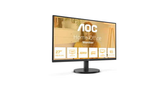 AOC B3 U27B3M computer monitor 68,6 cm (27") 3840 x 2160 Pixels 4K Ultra HD LCD Zwart