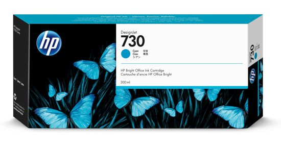 HP 730 cyaan DesignJet inktcartridge, 300 ml