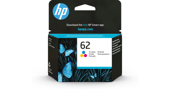 HP 62 originele drie-kleuren inktcartridge