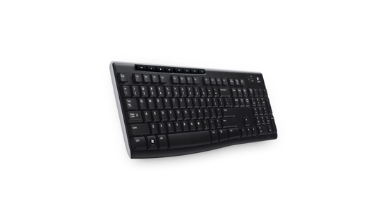 Logitech Wireless Keyboard K270 toetsenbord RF Draadloos QWERTY Engels Zwart