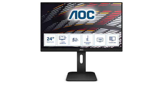 AOC P1 24P1 computer monitor 60,5 cm (23.8") 1920 x 1080 Pixels Full HD LED Zwart