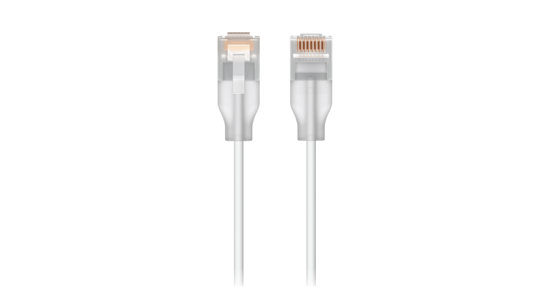 Ubiquiti UACC-Cable-Patch-EL-0.15M-W-24 netwerkkabel Doorschijnend, Wit 0,15 m Cat6