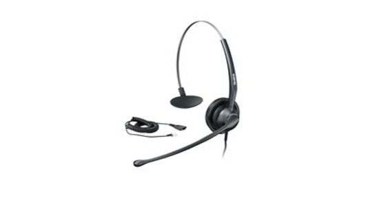 Yealink YHS33 hoofdtelefoon/headset Bedraad Hoofdband Kantoor/callcenter Zwart