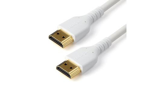 Startech 2 m Premium Gecertificeerde HDMI 2.0 Kabel met Ethernet, Duurzame High Speed UHD 4K 60Hz HDR, Robuuste M/M Kabel met Aramidevezel, TPE, Ultra HD Monitors, TVs & Displays, Zwart