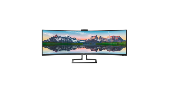 Philips P Line 499P9H/01 computer monitor 124 cm (48.8") 5120 x 1440 Pixels UltraWide Dual Quad HD LCD Zwart