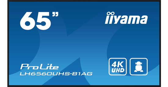 iiyama PROLITE Digitaal A-kaart 165,1 cm (65") LED Wifi 500 cd/m² 4K Ultra HD Zwart Type processor Android 11 24/7