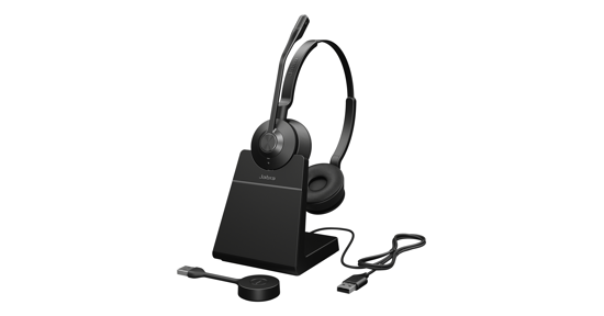 Jabra Engage 55 SE Headset Draadloos Hoofdband Kantoor/callcenter Zwart