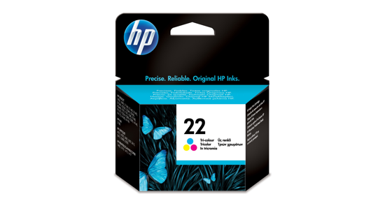 HP 22 originele drie-kleuren inktcartridge