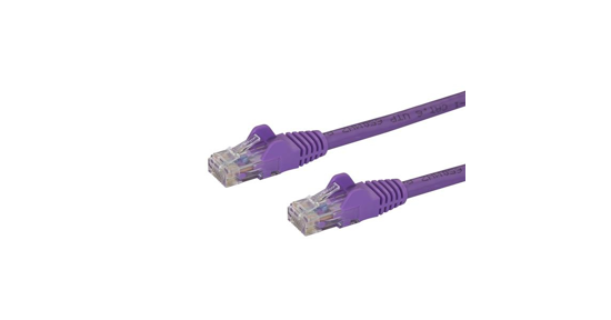 Startech Cat6 netwerkkabel met snagless RJ45 connectoren UTP patchkabel paars 10m