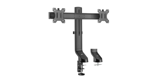 ACT Monitorarm office, crossbar, 2 schermen, eenvoudig in hoogte verstelbaar
