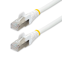 Startech 3m CAT6a Ethernet Kabel, Wit, Low Smoke Zero Halogen (LSZH), 10GbE 500MHz 100W PoE++ Snagless RJ-45 S/FTP Netwerk Patch Kabel met Trekontlasting, Fluke Tested/ETL