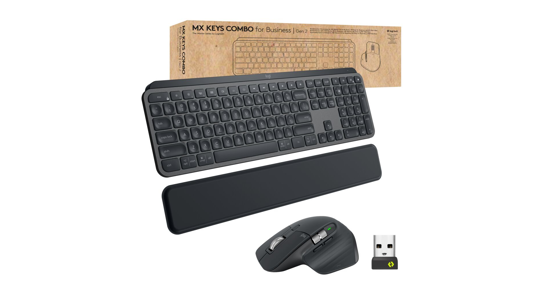 Logitech MX Keys combo for Business Gen 2 toetsenbord Inclusief muis RF-draadloos + Bluetooth QWERTZ Zwitsers Grafiet