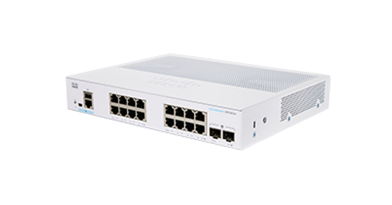 Cisco CBS350-16T-2G-EU netwerk-switch Managed L2/L3 Gigabit Ethernet (10/100/1000) Zilver