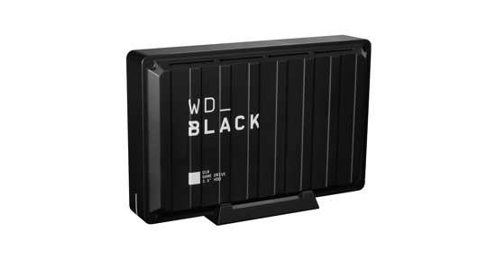 Western Digital D10 externe harde schijf 8 TB 7200 RPM 3.2 Gen 2 (3.1 Gen 2) Zwart, Wit