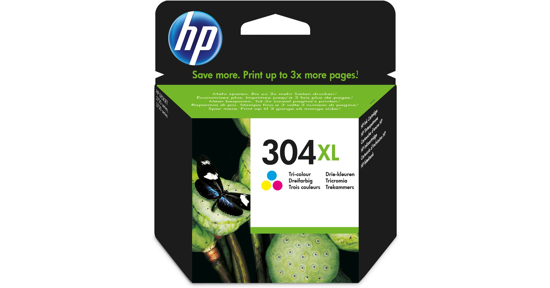 HP 304XL originele drie-kleuren inktcartridge