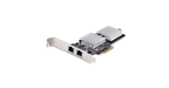 Startech 2-Port 10GbE PCIe Netwerk Adapter Kaart, Netwerk Kaart voor PC/Desktop/Server, Zes Snelheden, PCIe Gigabit Ethernet Kaart met Jumbo Frame Ondersteuning, NIC/LAN Interface Kaart, 10GBASE-T en NBASE-T