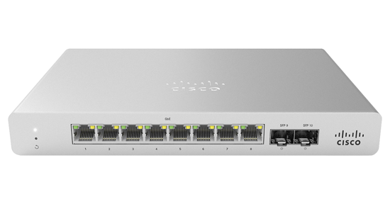 Cisco Meraki MS120-8FP Managed L2 Gigabit Ethernet (10/100/1000) Power over Ethernet (PoE) Grijs