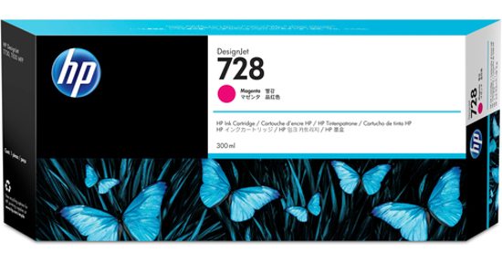 HP 728 magenta DesignJet inktcartridge, 300 ml