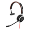 Jabra Evolve 40 MS Mono Headset Bedraad Hoofdband Kantoor/callcenter Zwart