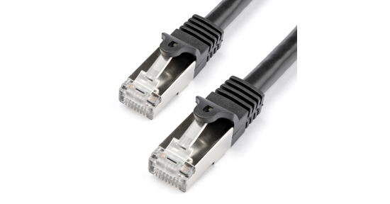 Startech N6SPAT1MBK netwerkkabel Zwart 1 m Cat6 SF/UTP (S-FTP)