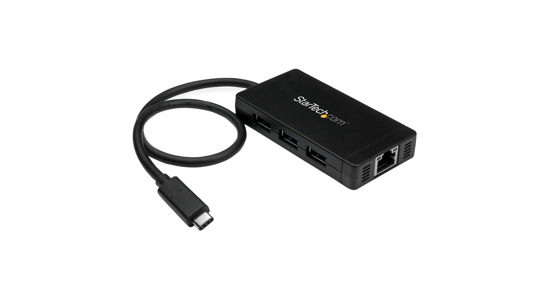 Startech 3 poorts USB C naar USB-A hub met Gigabit Ethernet - USB-C naar 3x USB-A - USB 3.0 (5Gbps) - Inclusief voedingsadapter