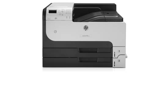 HP LaserJet Enterprise 700 printer M712dn, Zwart-wit, Printer voor Bedrijf, Print, Printen via de USB-poort aan voorzijde; Dubbelzijdig printen