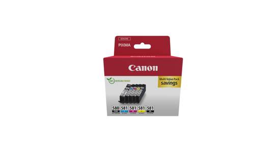 Canon 2078C008 inktcartridge 5 stuk(s) Origineel Zwart, Cyaan, Magenta, Geel