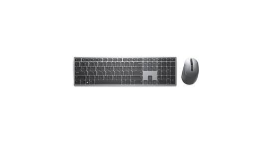 Dell KM7321W toetsenbord Inclusief muis Kantoor RF-draadloos + Bluetooth QWERTY Brits Engels Grijs, Titanium