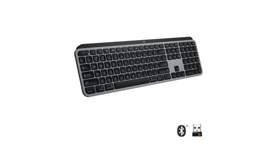 Logitech MX Keys f/ Mac toetsenbord RF-draadloos + Bluetooth QWERTZ Zwitsers Grijs