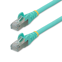 Startech 2m CAT6a Ethernet Kabel, Aqua, Low Smoke Zero Halogen (LSZH), 10GbE 500MHz 100W PoE++ Snagless RJ-45 S/FTP Netwerk Patch Kabel met Trekontlasting, Fluke Tested/ETL