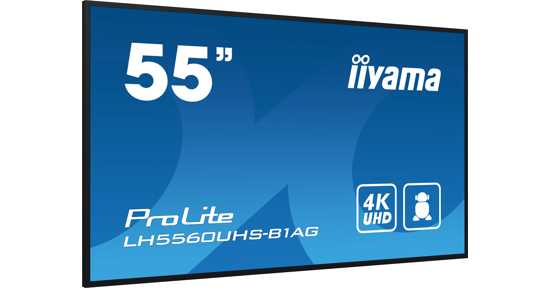 iiyama PROLITE Digitaal A-kaart 139,7 cm (55") LED Wifi 500 cd/m² 4K Ultra HD Zwart Type processor Android 11 24/7