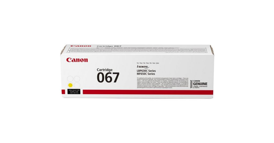 Canon 067 tonercartridge 1 stuk(s) Origineel Geel