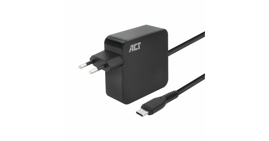 ACT USB-C laptoplader 65W met Power Delivery-profielen, 2 meter