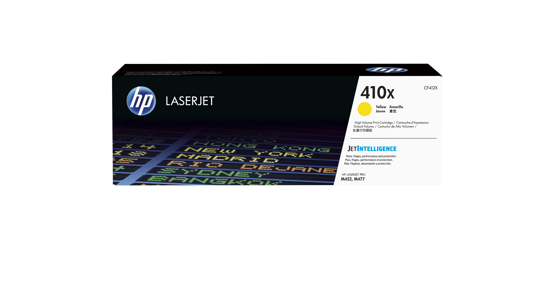 HP 410X originele high-capacity gele LaserJet tonercartridge