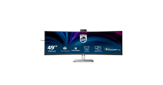 Philips 49B2U6903CH/00 computer monitor 124,5 cm (49") 5120 x 1440 Pixels Dual QHD LCD Grijs