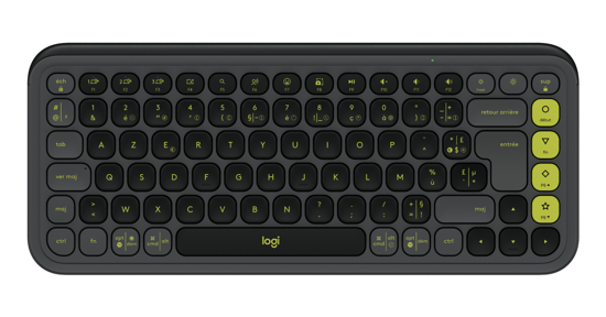 Logitech POP Icon Keys toetsenbord Universeel Bluetooth AZERTY Frans Grafiet, Groen