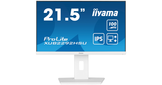 iiyama ProLite XUB2292HSU-W6 computer monitor 54,6 cm (21.5") 1920 x 1080 Pixels Full HD LED Wit