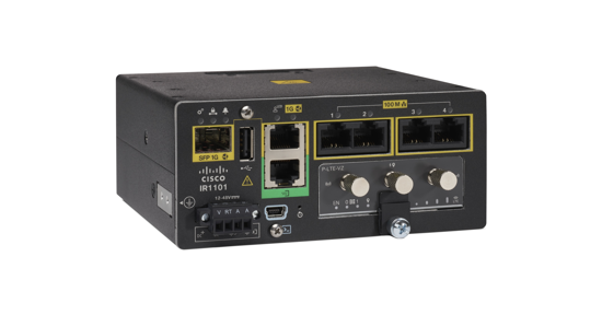 Cisco IR1101-A-K9 bedrade router Gigabit Ethernet Zwart