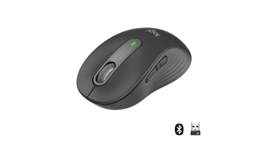 Logitech Signature M650 Draadloze Muis - Voor kleine tot middelgrote handen, 2 jaar batterijduur, stil klikken, aanpasbare zijknoppen, Bluetooth, compatibel met meerdere apparaten - Graphite