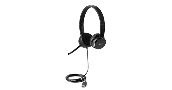 Lenovo 4XD0X88524 hoofdtelefoon/headset Bedraad Hoofdband Kantoor/callcenter Zwart